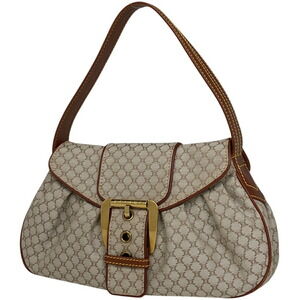 Celine Macadam shoulder bag handbag canvas beige